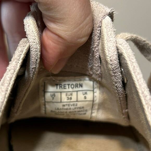 Tretorn Eve2 Taupe "Natural" Silver Sparkle Suede Espadrille Platform Sneaker - Picture 9 of 10